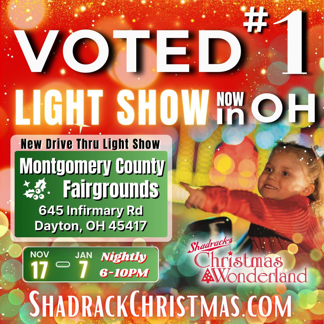 shadracks christmas wonderland montgomery county fairgrounds holiday lights in dayton